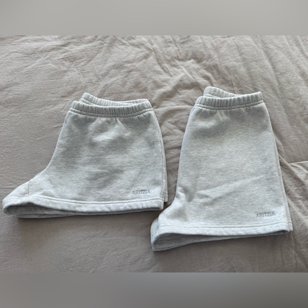 Aritzia Light Gray Sweatshorts